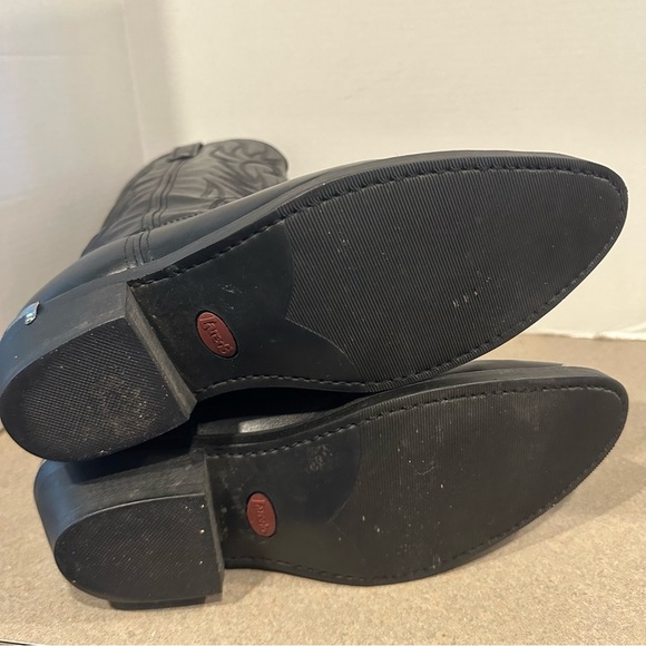 Laredo Men’s Black McComb Western Round Toe Cowboy 10 1/2 D Boots - Picture 6 of 6